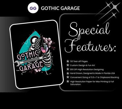 Horror Dream Notes Tear-Off Notepad – 50 Sheets, Nightmare-Inspired Stationery for Dream Journaling & Spooky Note-Taking