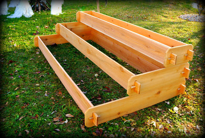 Timberlane Gardens cedar raised garden bed kit large 3-tier elevated planter with 1x6 2x6 boards on Tampa Home & Garden Store