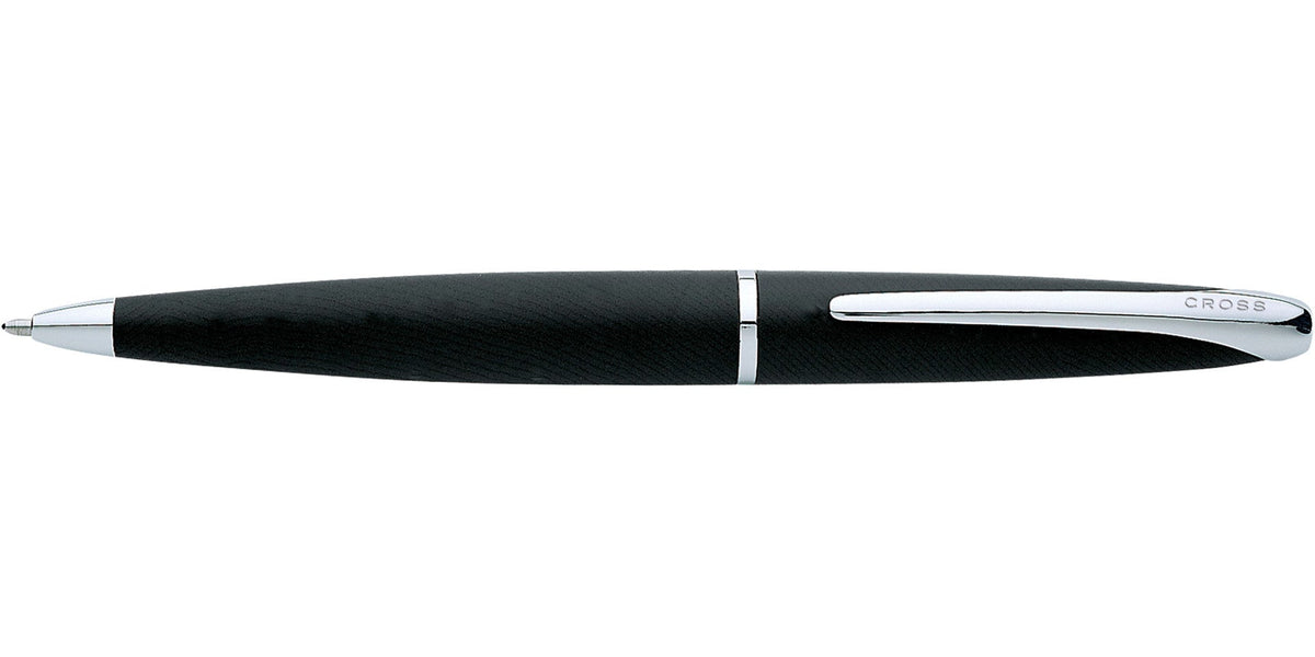 ATX Basalt Black ballpoint pen by A.T. Cross with silver trim and clip on Tampa Home & Garden Store