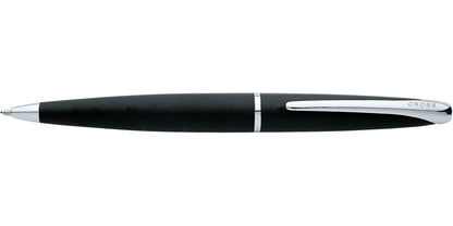 ATX Basalt Black ballpoint pen by A.T. Cross with silver trim and clip on Tampa Home & Garden Store