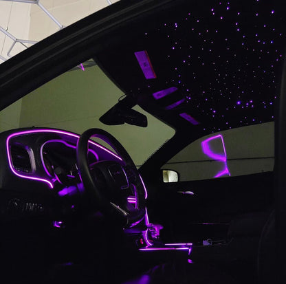 Color-Changing RGB Dash Trim Ambient Lighting Kit by AutoLEDTech.com, purple glow in car on Tampa Home & Garden Store