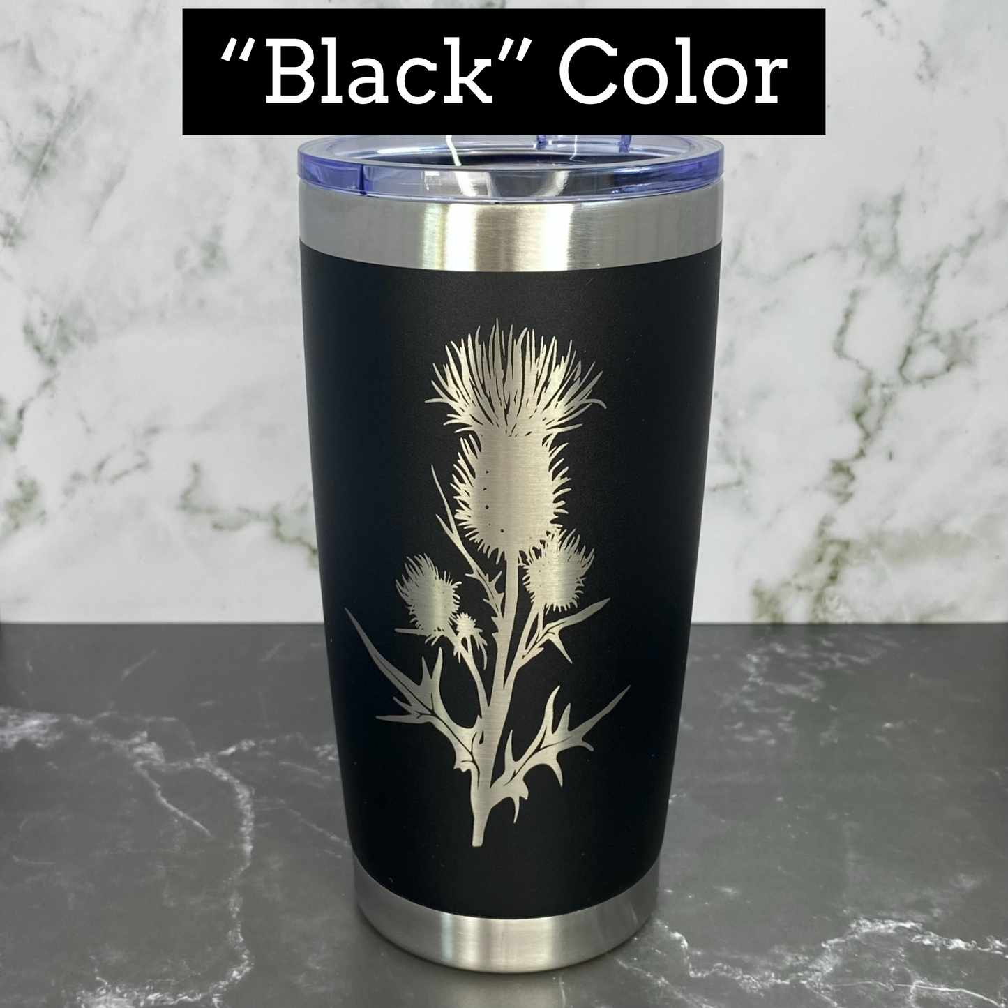 Vaso térmico de doble pared de 20 oz con recubrimiento en polvo y grabado láser de "Cree en ti mismo", Nessie, el monstruo del Lago Ness