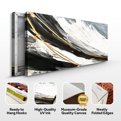 Modern Abstract Shadows Wall Art canvas Tailored Canvases black white gold Crafting Canvas on Tampa Home & Garden Store