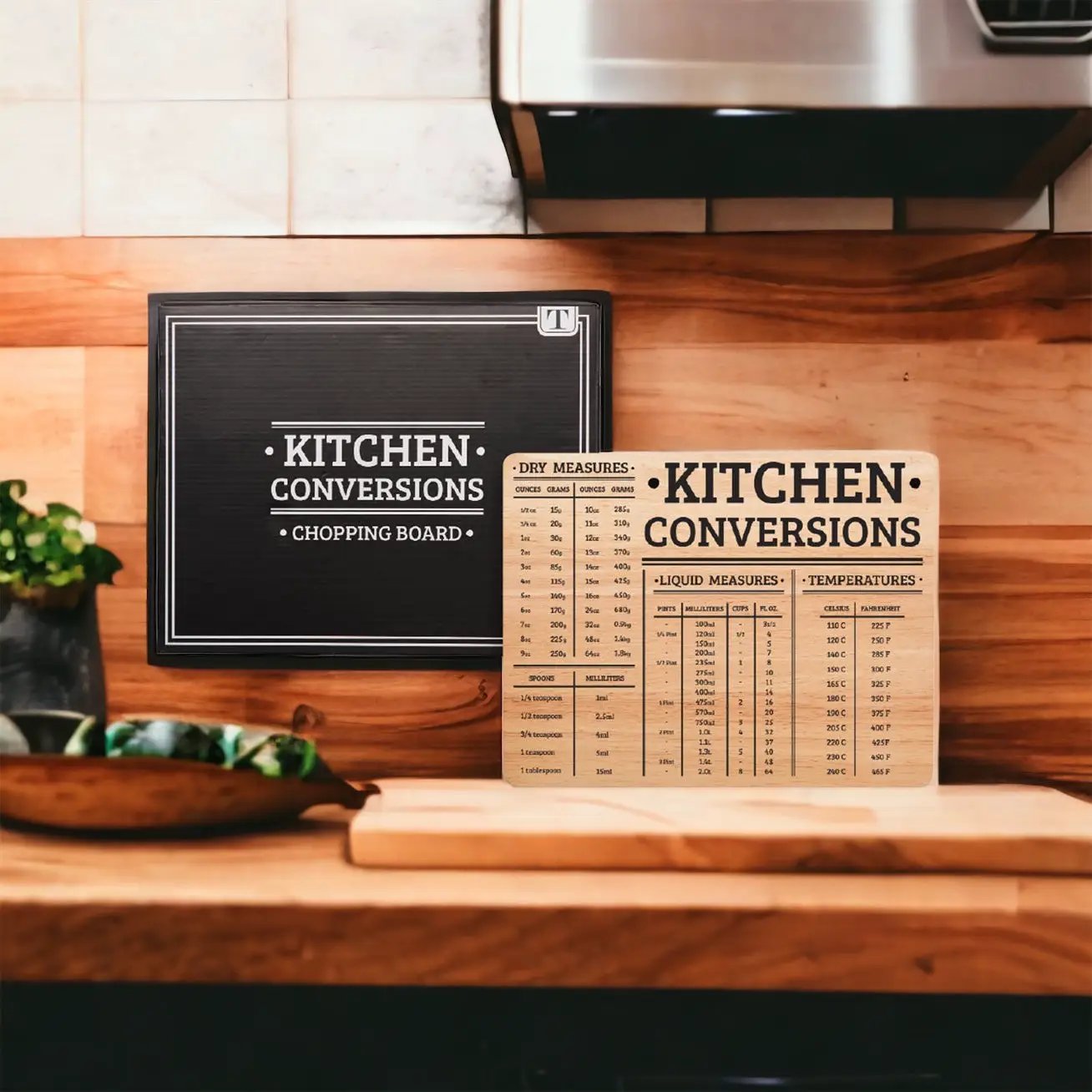 Bamboo Conversions Kitchen Measuring Decor Board