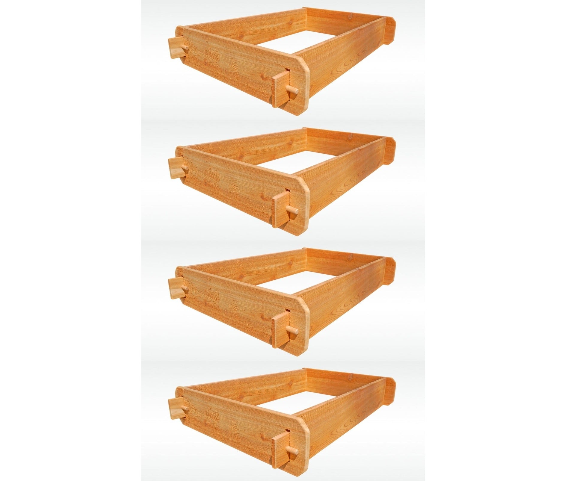 Timberlane Gardens raised bed kit set of 2 in cedar, double-deep, mortise & tenon, 2' W x 3' L on Tampa Home & Garden Store