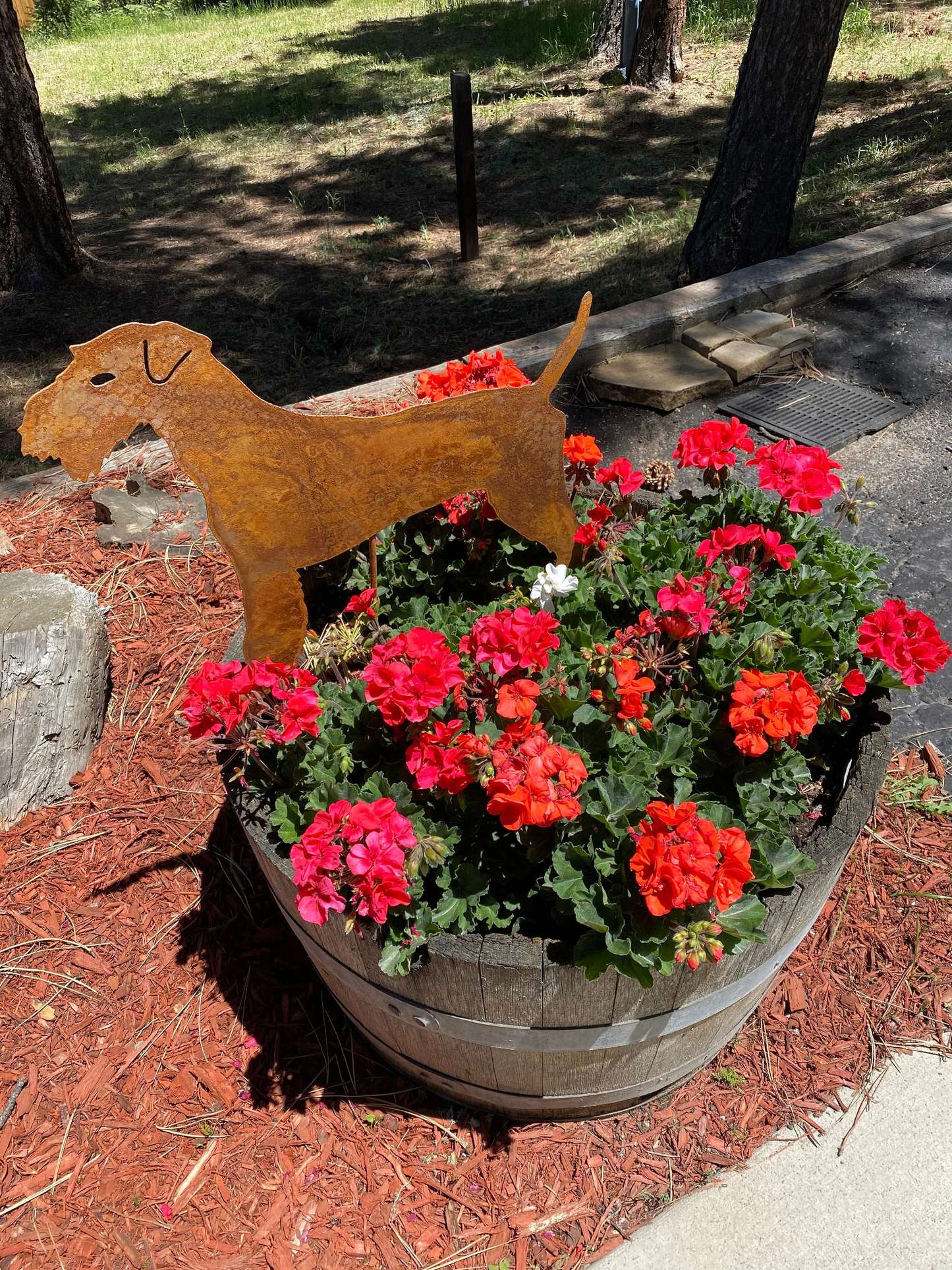 Handcrafted Airedale Terrier Garden and Wall Art