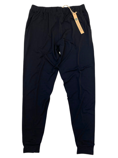 Women's Bamboo Lounge Jogger Pants in black with elastic waistband by Spun Bamboo on Tampa Home & Garden Store
