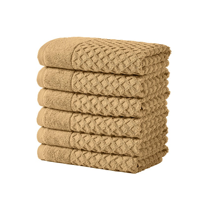 Cotton Diamond Waffle Weave Bath Towel Set