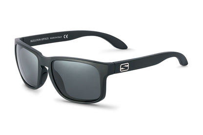 Decoy sunglasses by Skeleton Optics with matte black frame and gray lenses on Tampa Home & Garden Store