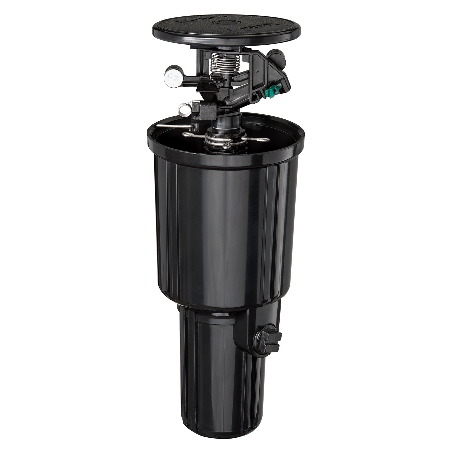 Orbit Pulse Pop-Up Impact Rotor Sprinkler in Canister 55200, black irrigation sprinkler on Tampa Home & Garden Store
