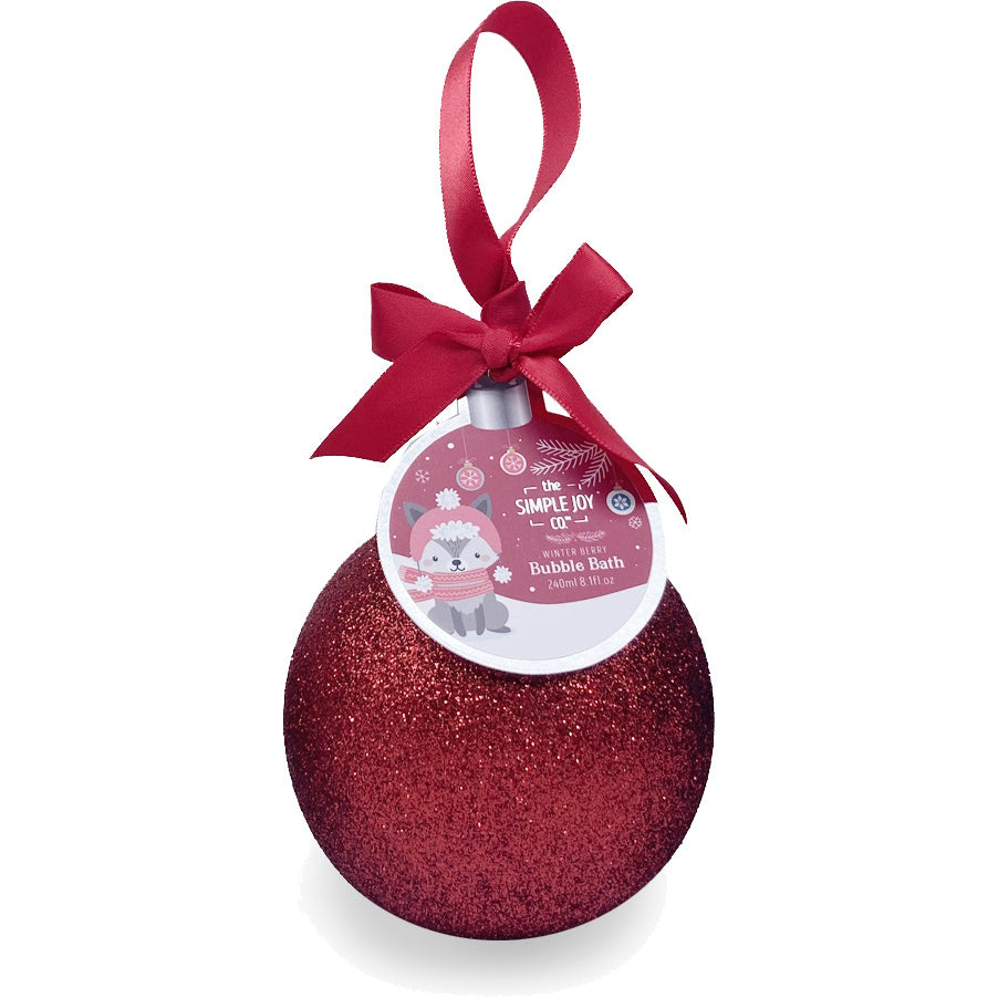 Red Ornament Winter Berry Bubble Bath