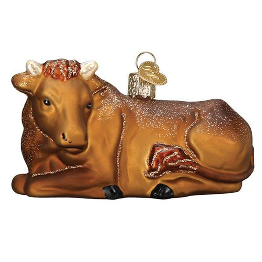 Ox Glass Ornament - Tampa Home & Garden Store