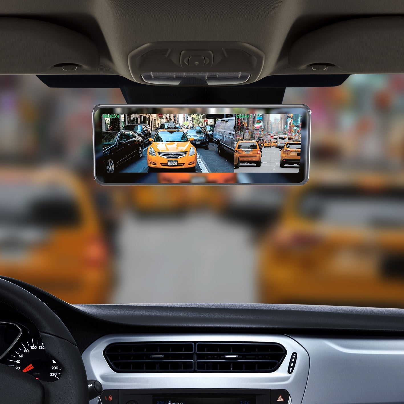 Master Tailgaters 8-inch frameless rear view mirror with 7-inch LCD antiglare, universal fit on Tampa Home & Garden Store