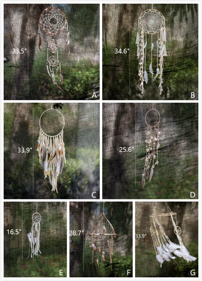 Indiana Dream Catcher Net by RusticReach seven feathered dream catchers on Tampa Home & Garden Store