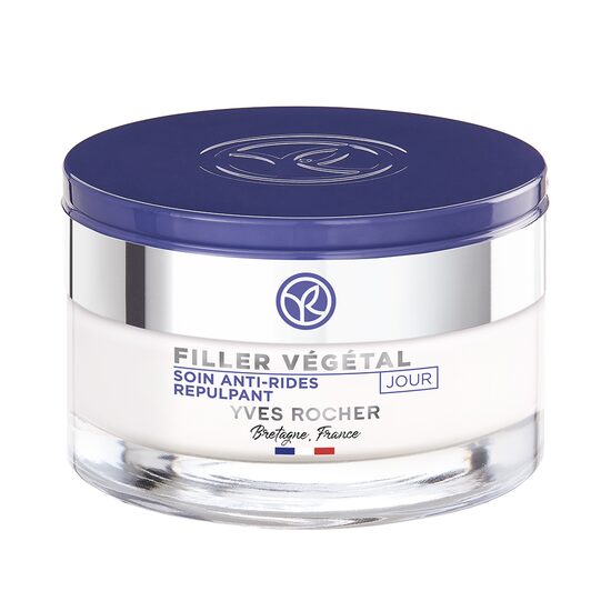 Yves Rocher Filler Végétal day cream 50ml jar, blue lid on Tampa Home & Garden Store