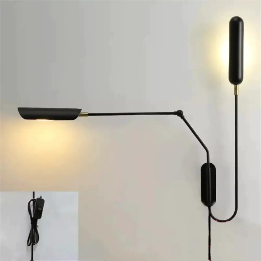 Emma Industrial Wall Lamp for Bedroom Reading