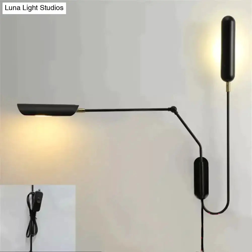 Emma Industrial Wall Lamp for Bedroom Reading