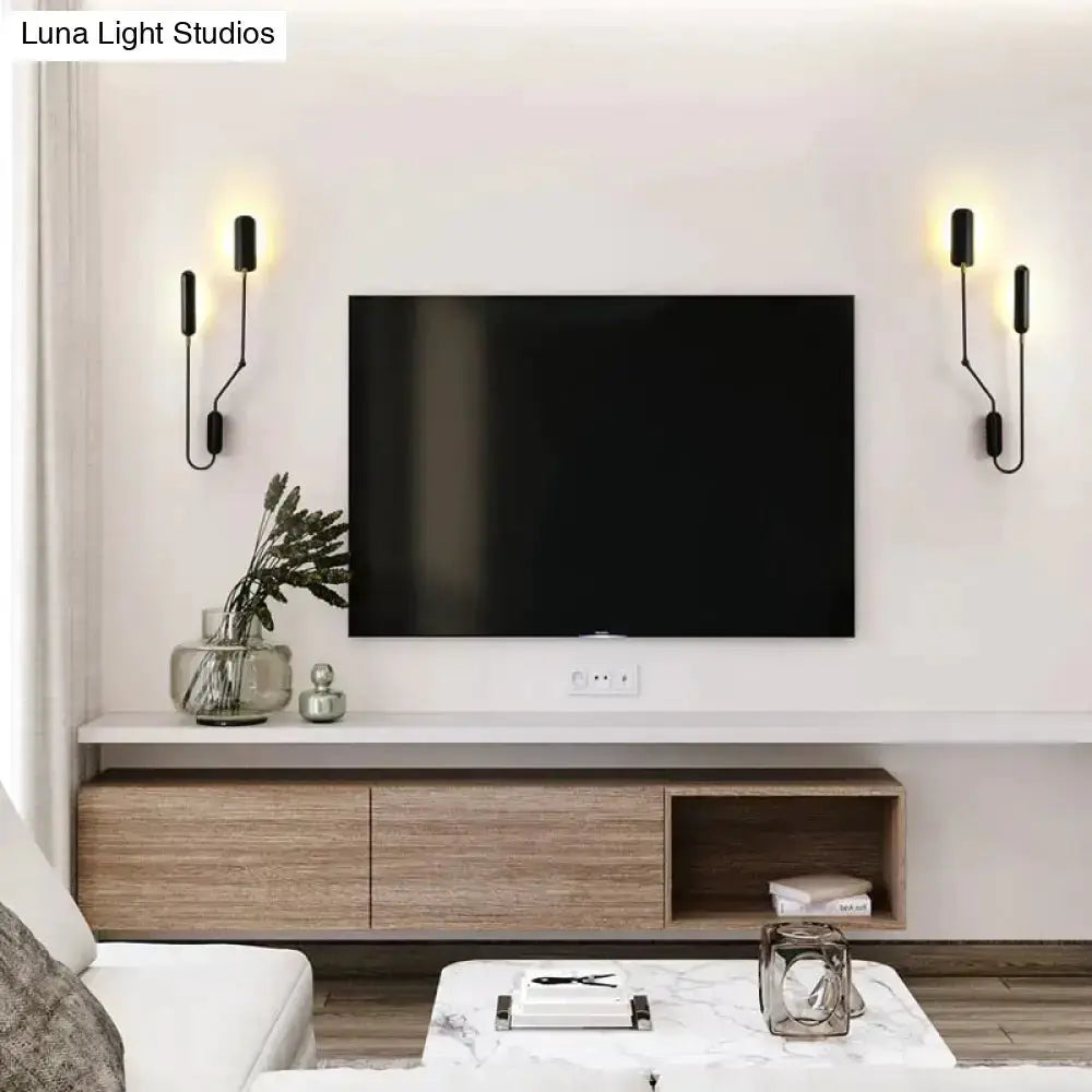 Emma Industrial Wall Lamp for Bedroom Reading