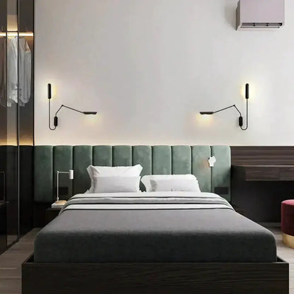 Emma Industrial Wall Lamp for Bedroom Reading