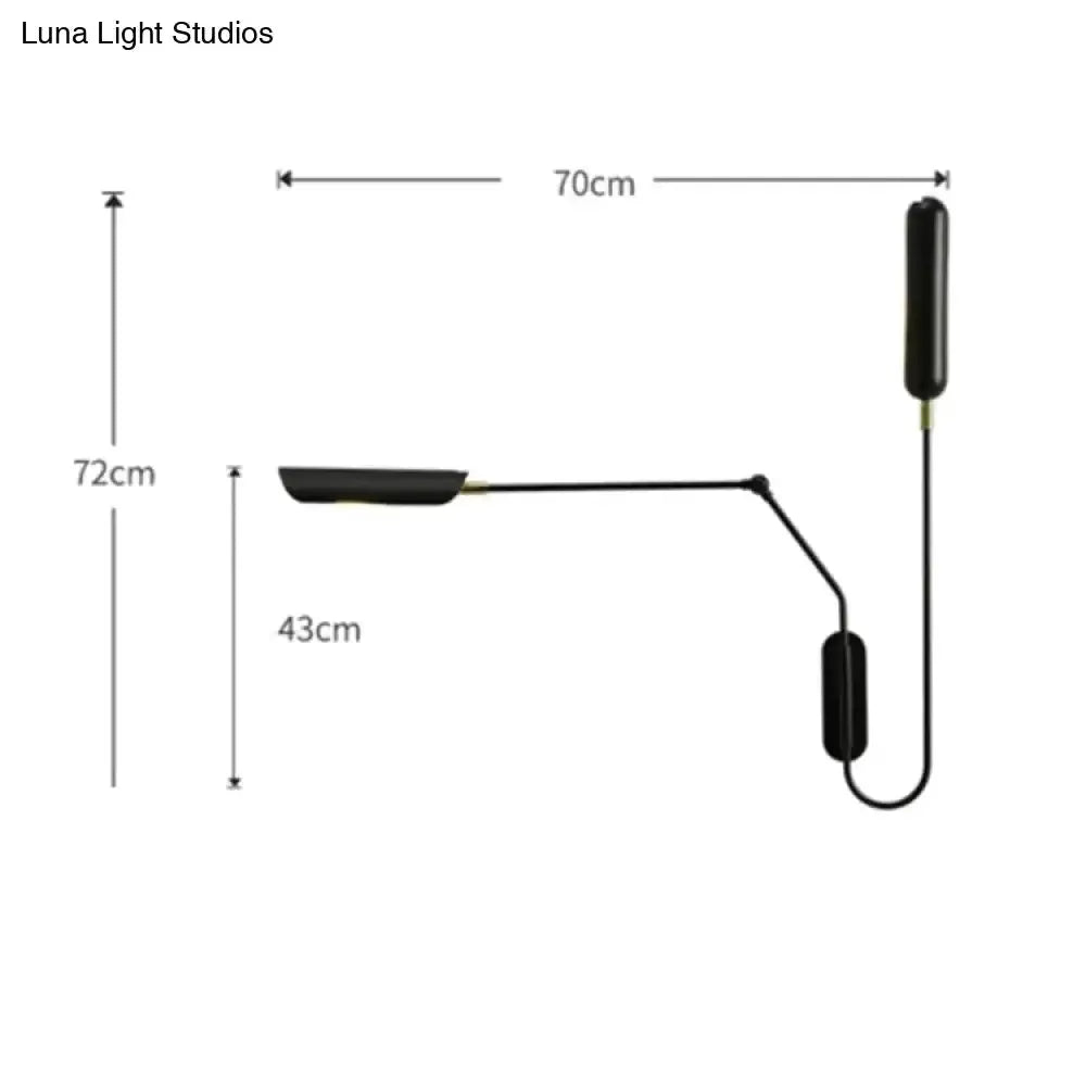 Emma Industrial Wall Lamp for Bedroom Reading