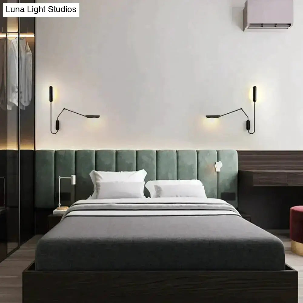 Emma Industrial Wall Lamp for Bedroom Reading