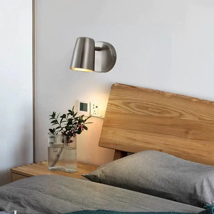 Nickel LED Wall Sconce, wall-mounted with downward light by Decorbites on Tampa Home & Garden Store