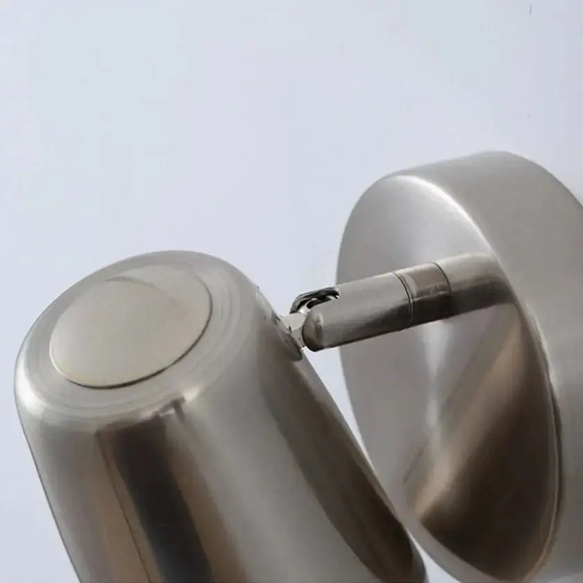 Nickel LED Wall Sconce brushed nickel finish with hinge mount Decorbites on Tampa Home & Garden Store