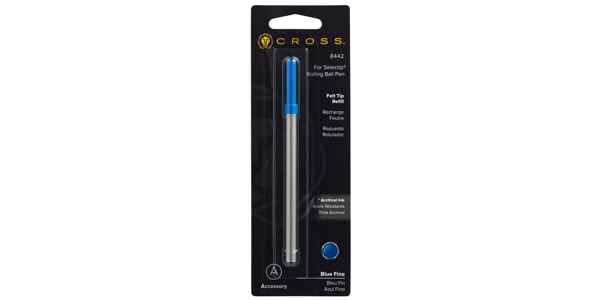Porous-Point Blue Felt-Tip Refill for Selectip pens, Cross brand, Fine point on Tampa Home & Garden Store