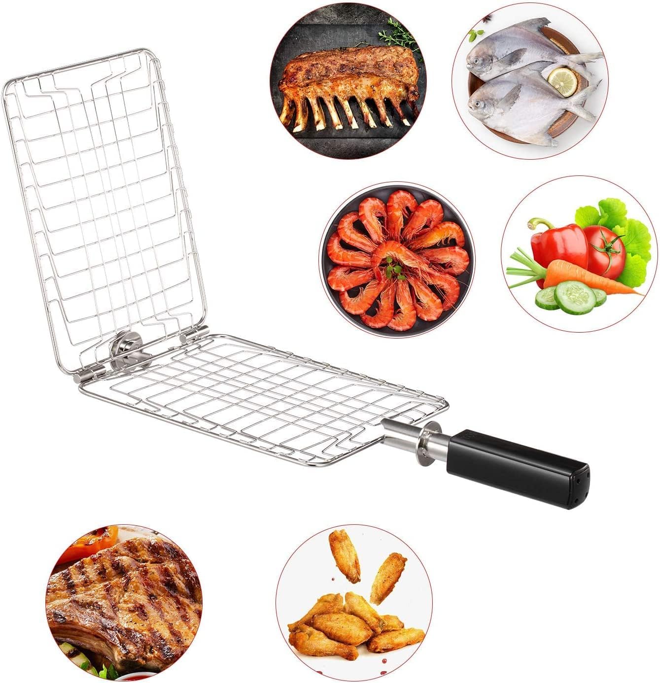 Parrilla de gas propano infrarroja de sobremesa, pequeña, de acero inoxidable, GB5916 