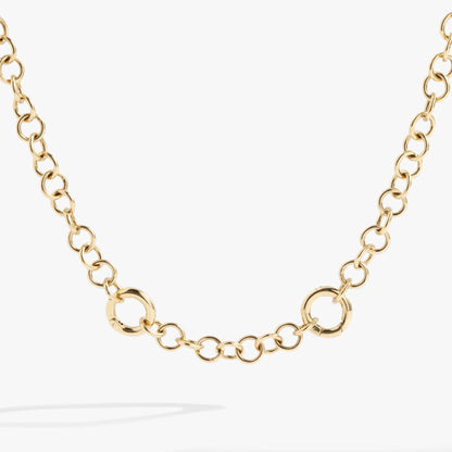 Y Necklace Interchangeable Base gold-tone chain with oversized circular links by Alex and Ani on Tampa Home & Garden Store
