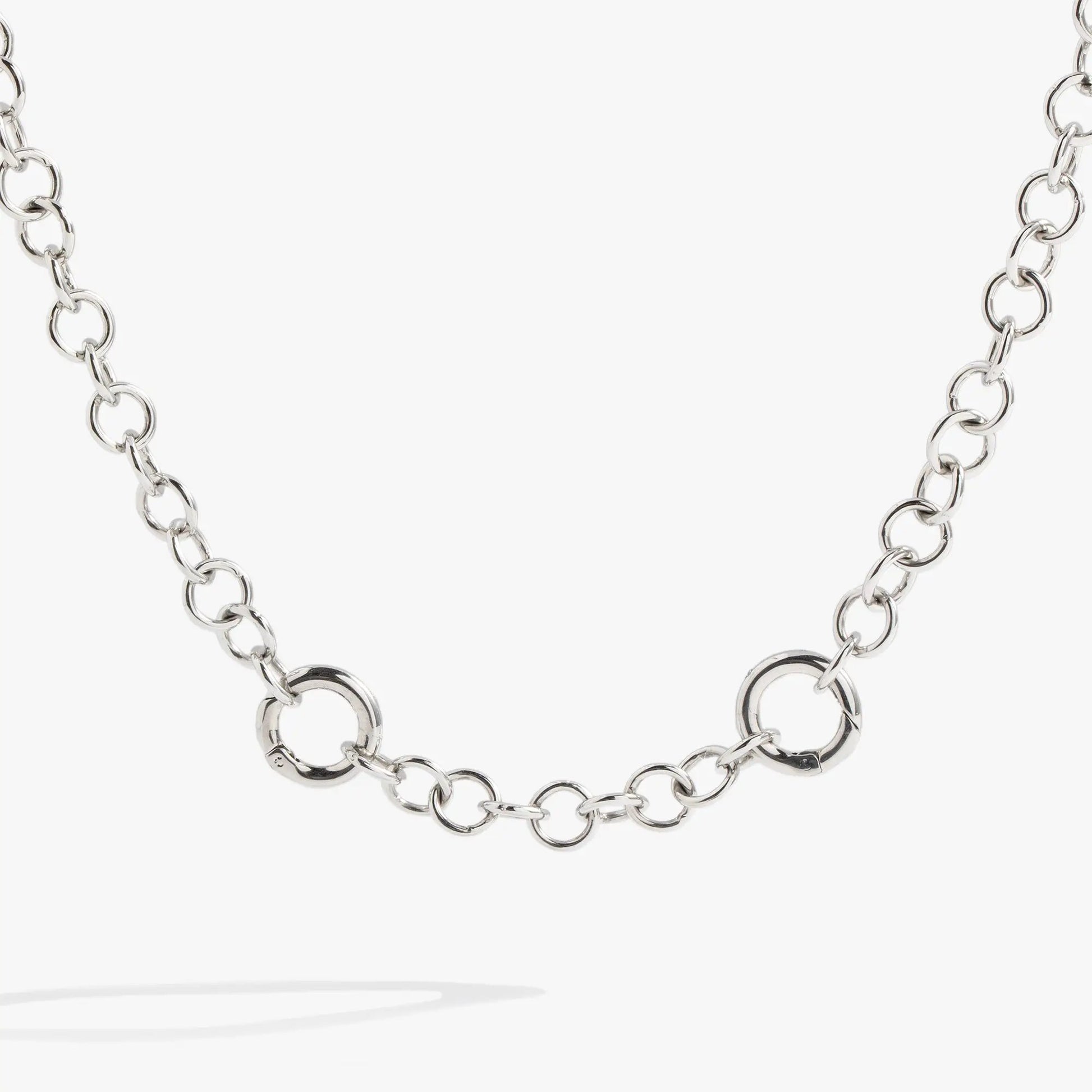 Y Necklace Interchangeable Base necklace by ALEX AND ANI with silver-tone circular link chain on Tampa Home & Garden Store
