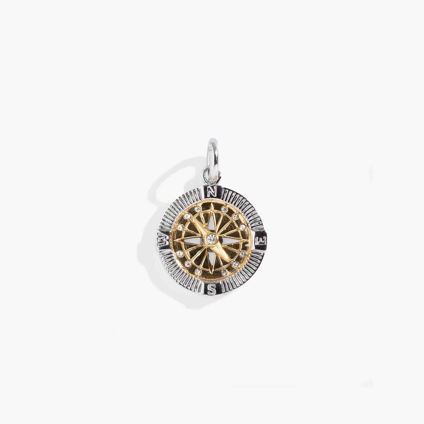 Interchangeable Two-Tone Compass Charm Crystals