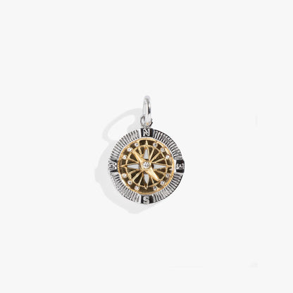 Interchangeable Two-Tone Compass Charm Crystals