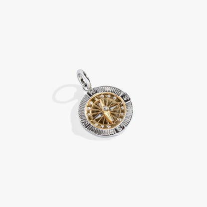 Interchangeable Two-Tone Compass Charm Crystals