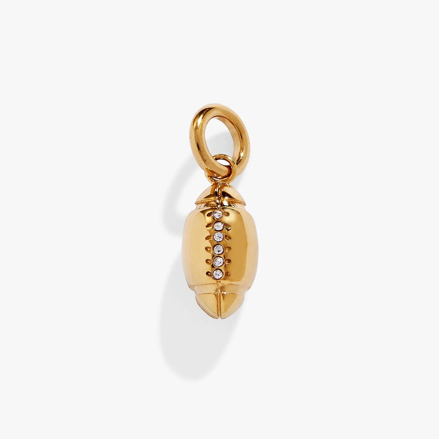 Football Interchangeable Charm gold-tone with crystal rhinestones by ALEX AND ANI on Tampa Home & Garden Store