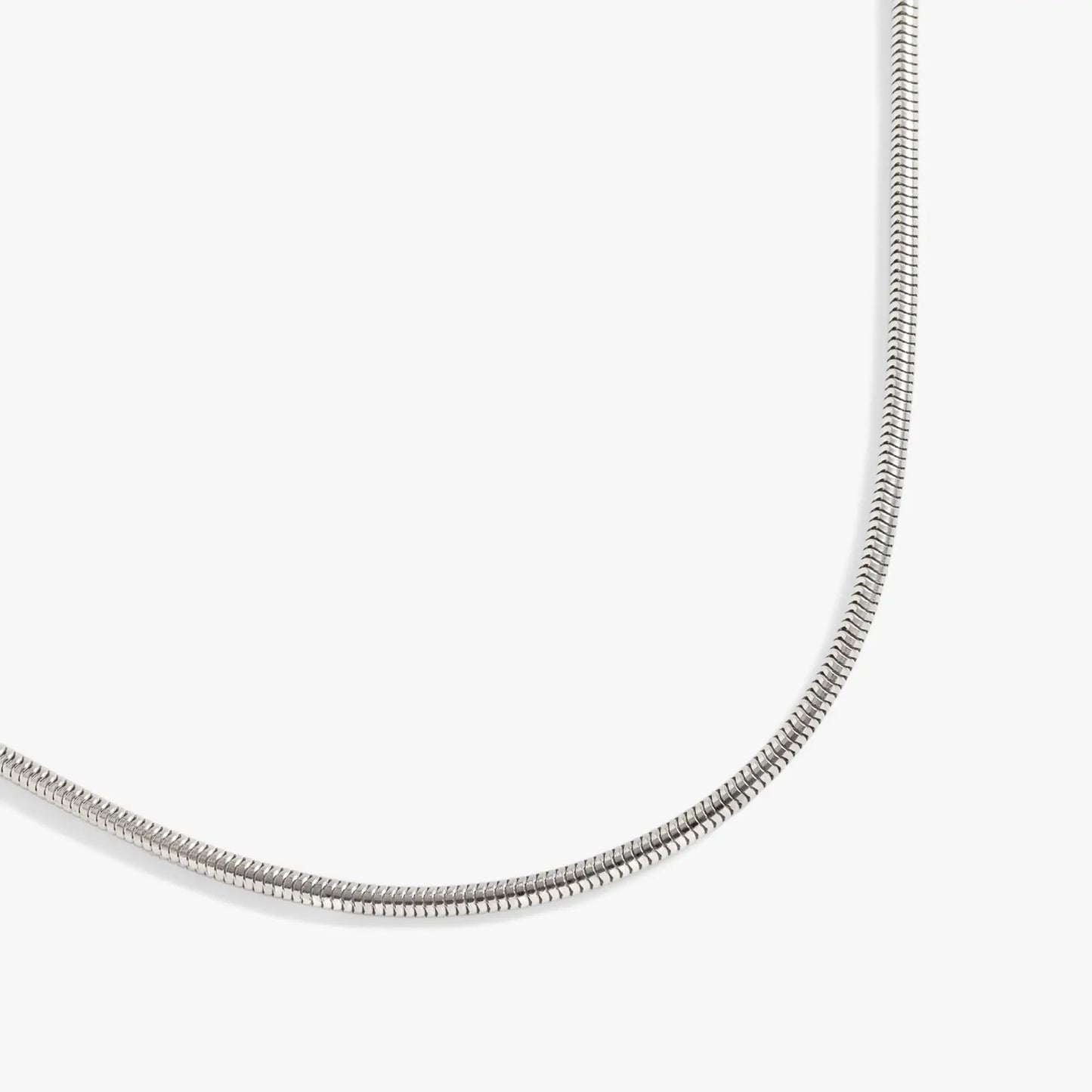 Round Herringbone Charm and Layering Necklace