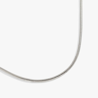 Round Herringbone Charm and Layering Necklace