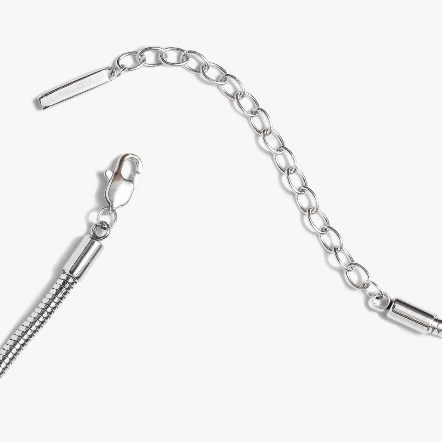 Round Herringbone Charm and Layering Necklace