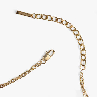 Singapore Chain Charm & Layering Necklace gold-tone chain with lobster clasp on Tampa Home & Garden Store
