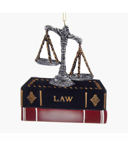Adorno de abogado de la balanza de la justicia