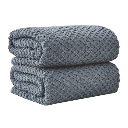 Cotton Diamond Waffle Weave Bath Towel Set