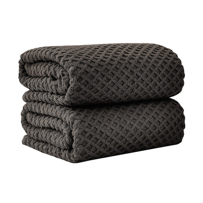 Cotton Diamond Waffle Weave Bath Towel Set
