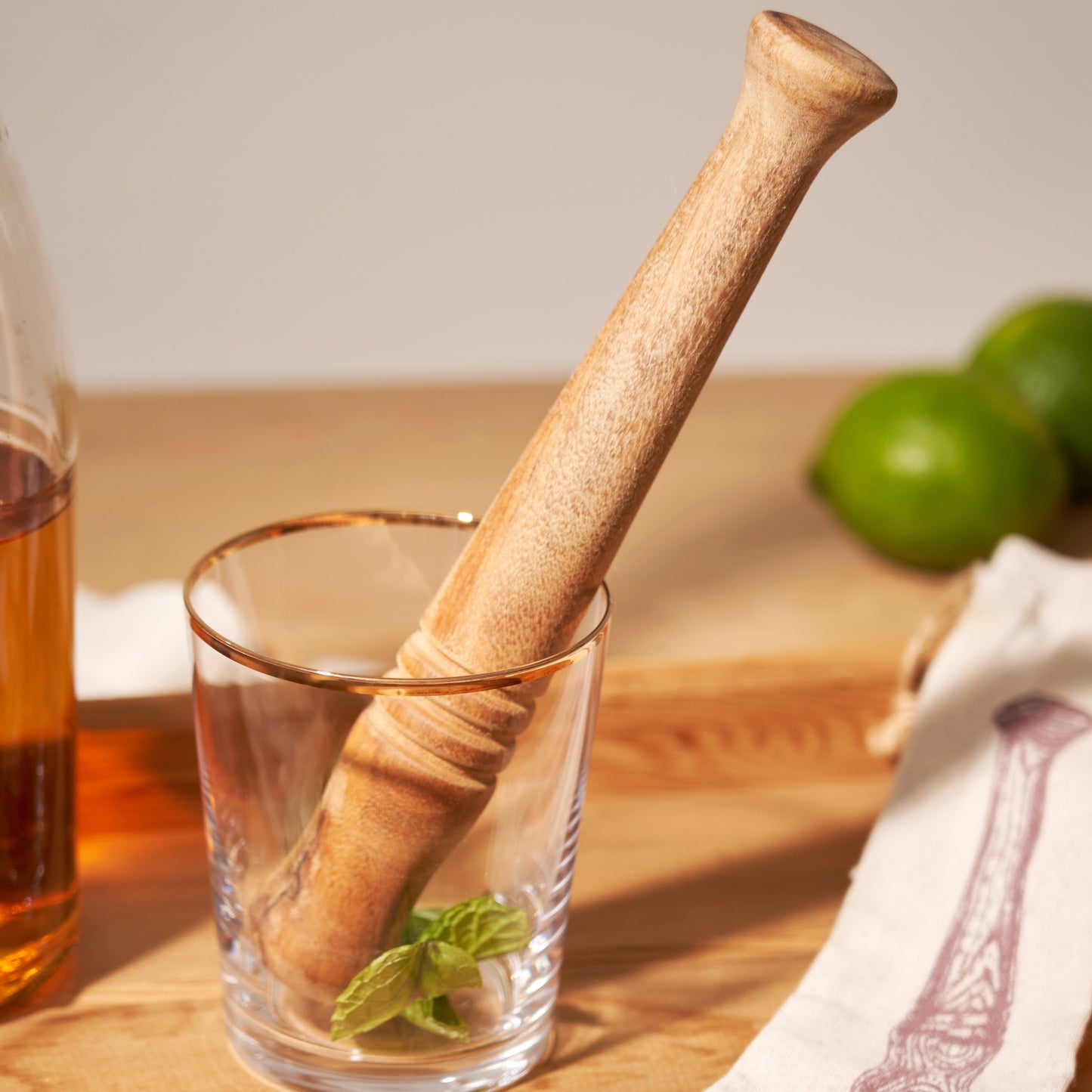 Acacia Wood Muddler and Craft Classic Juleps