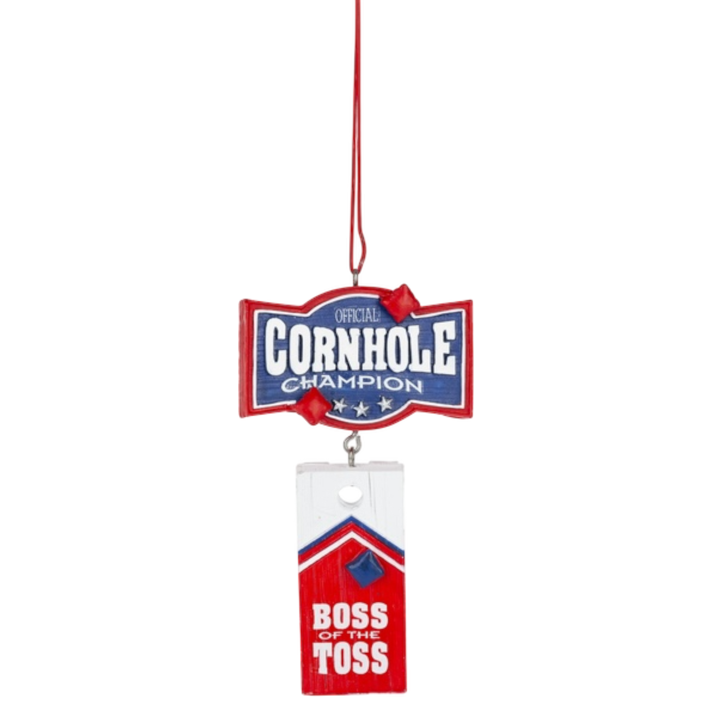 Adorno de Cornhole - Jefe del Lanzamiento