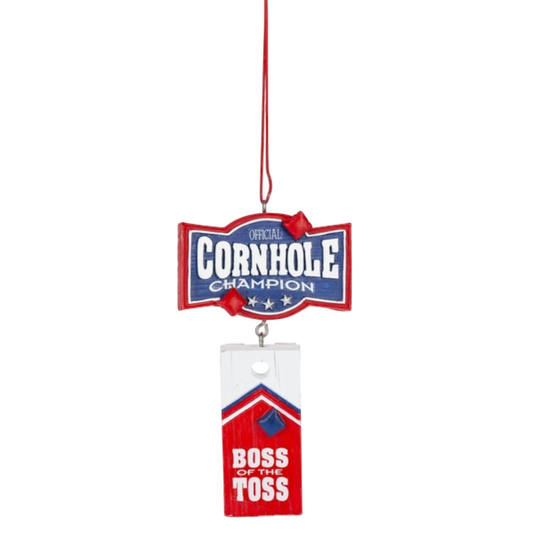 Cornhole Ornament - Boss Of The Toss - Tampa Home & Garden Store