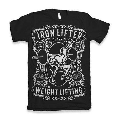 Iron Lifter men's black short sleeve graphic T-shirt, bamboo viscose/organic cotton, Spun Bamboo on Tampa Home & Garden Store