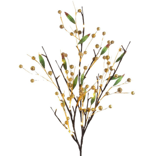 39 Inch Lighted Branch - Gold - Tampa Home & Garden Store