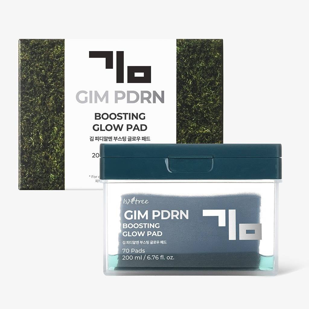 Isntree GIM PDRN Boosting Glow Pad essence pads in teal lid jar, 200 ml, 70 pads on Tampa Home & Garden Store