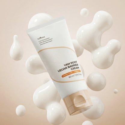 Isntree Yam Root Vegan Barrier Cream 80ml, white tube with beige cap, face moisturizer on Tampa Home & Garden Store