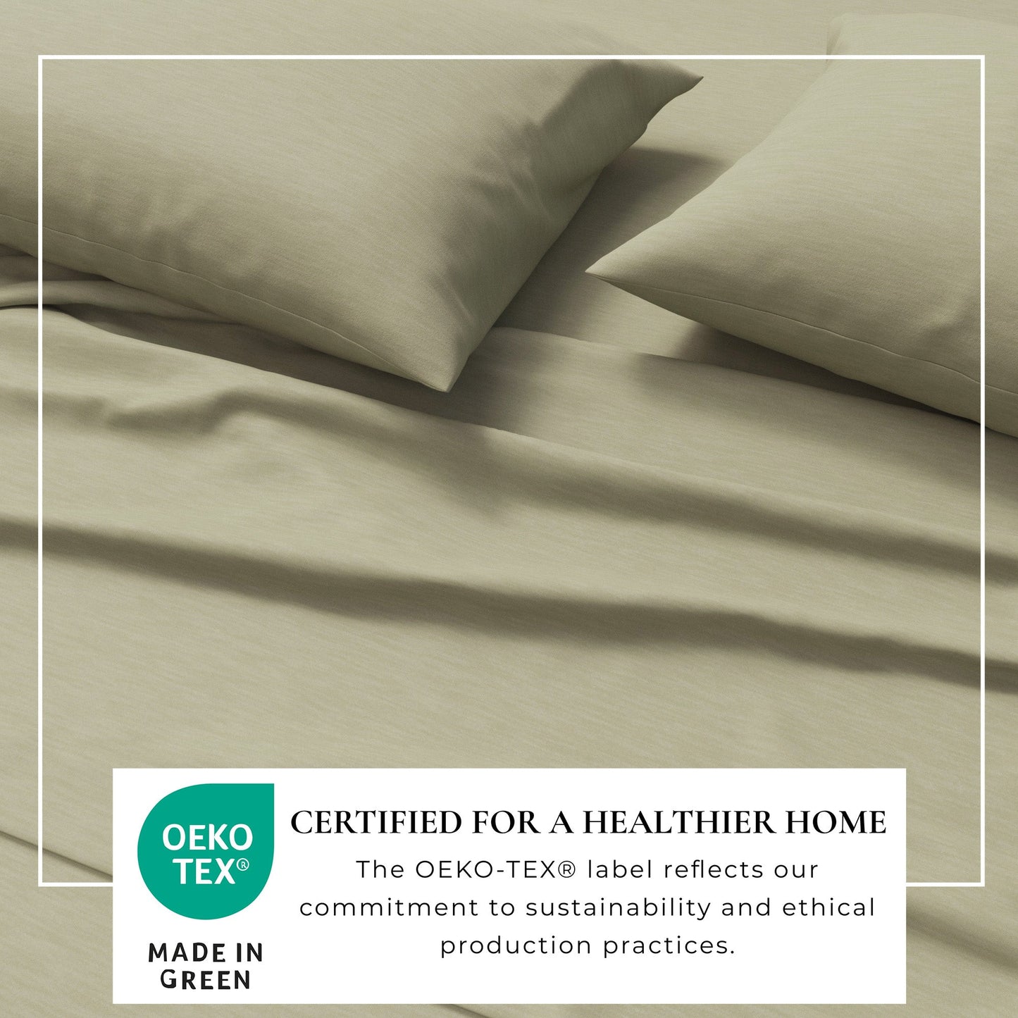 Heathered Jersey and Cotton Blend Bed Sheets